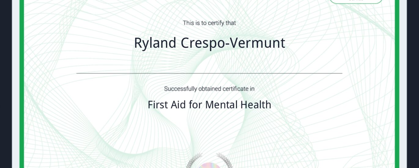 first aid for mental health