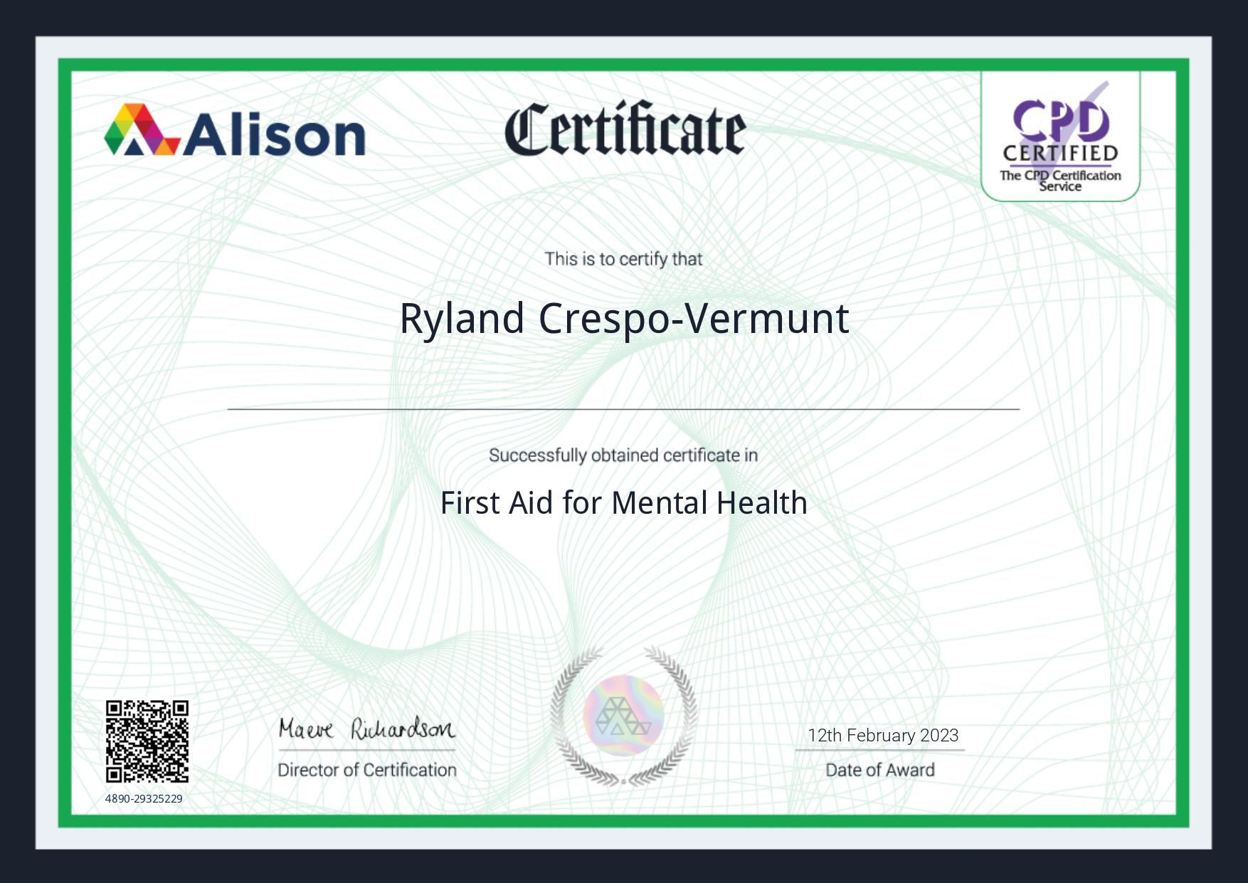 first aid for mental health