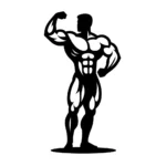 bodybuilder silhouette