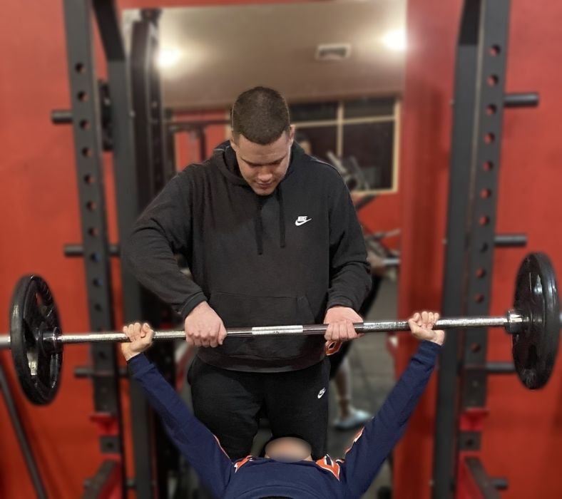 personal training bench press